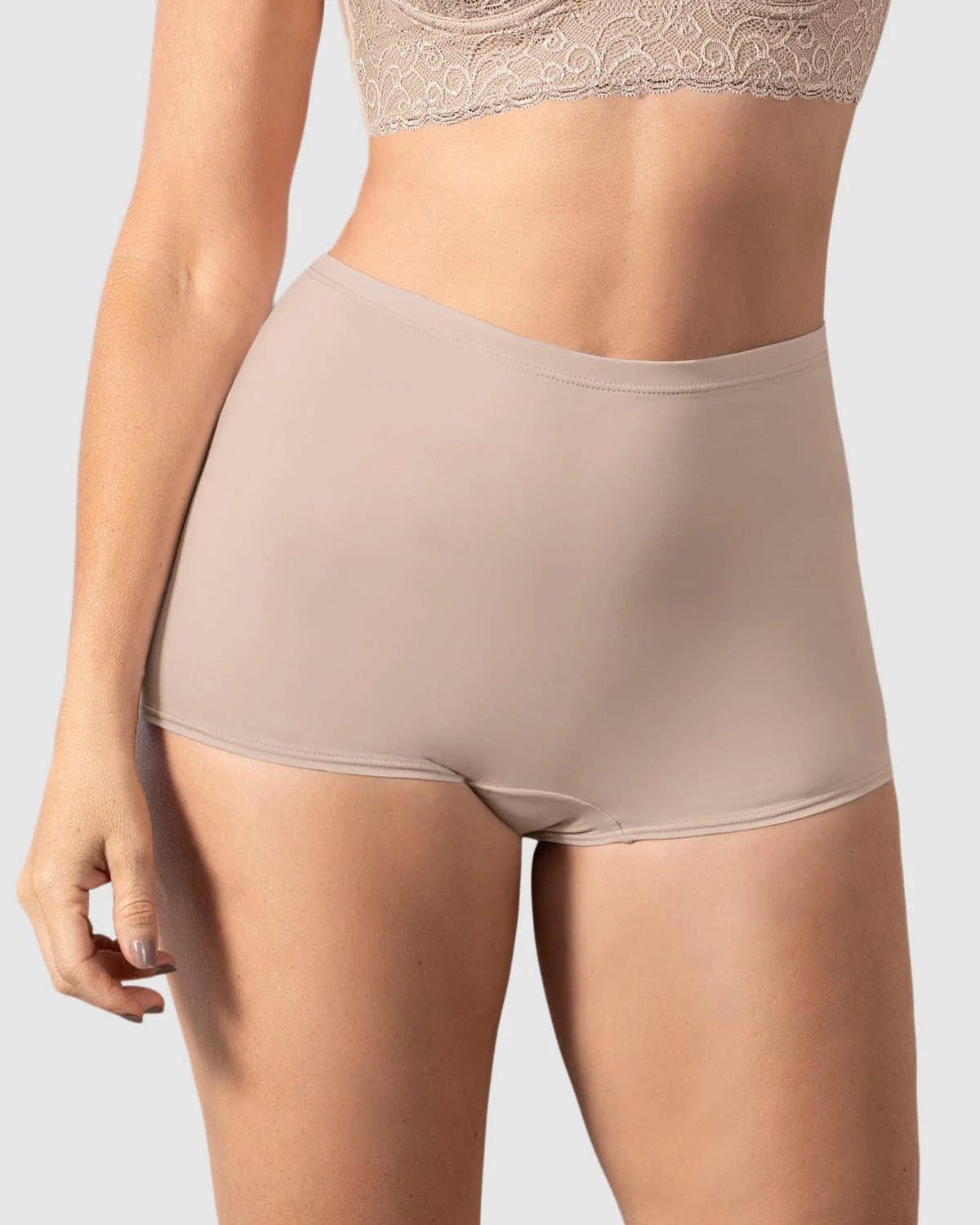 Bóxer tiro alto en tela lisa - Image 10