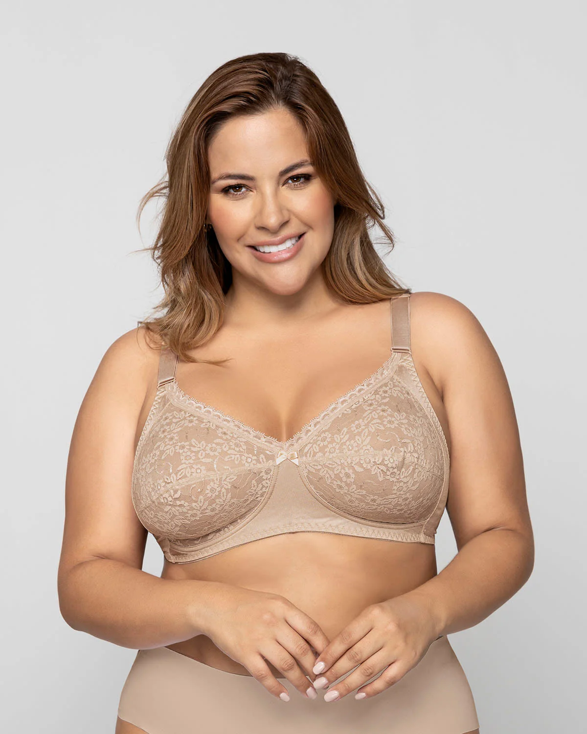 Brasier clásico sin arco con copas en encaje - Image 5