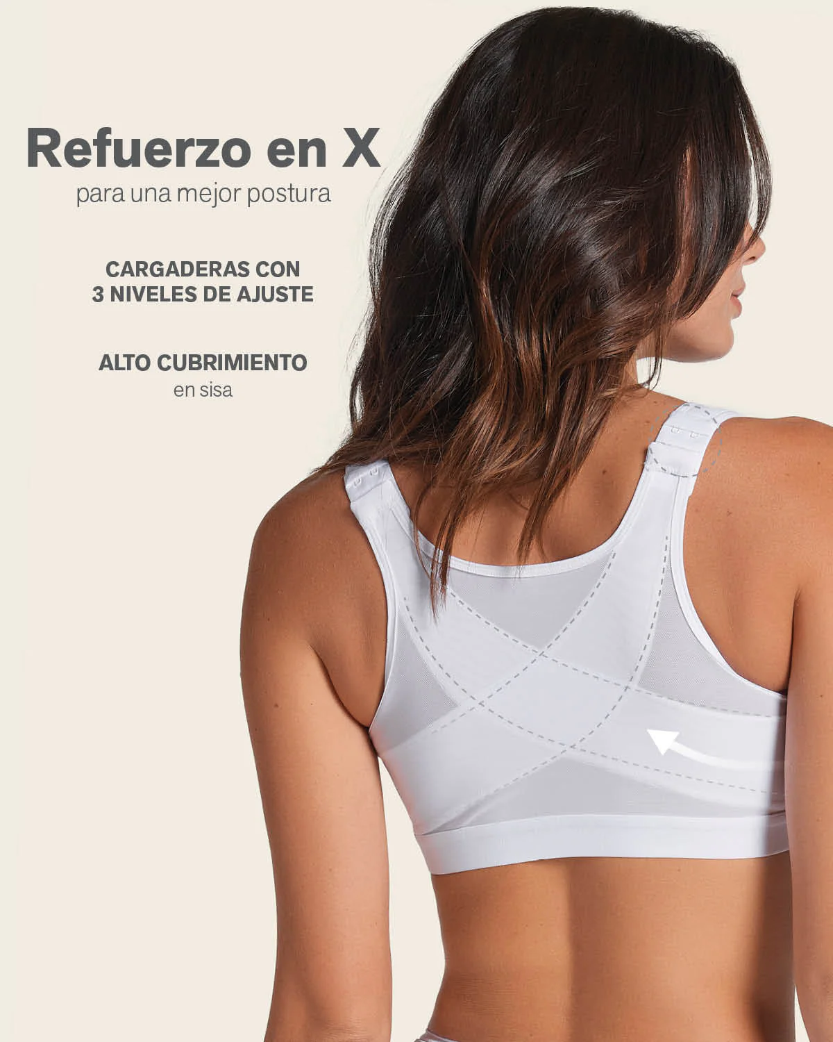 Brasier facilitador de postura con control de volumen del busto Multi/Functional - Image 7