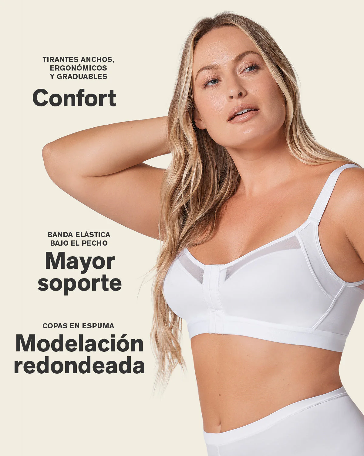 Brasier facilitador de postura con copas en espuma Multi/Benefit - Image 8