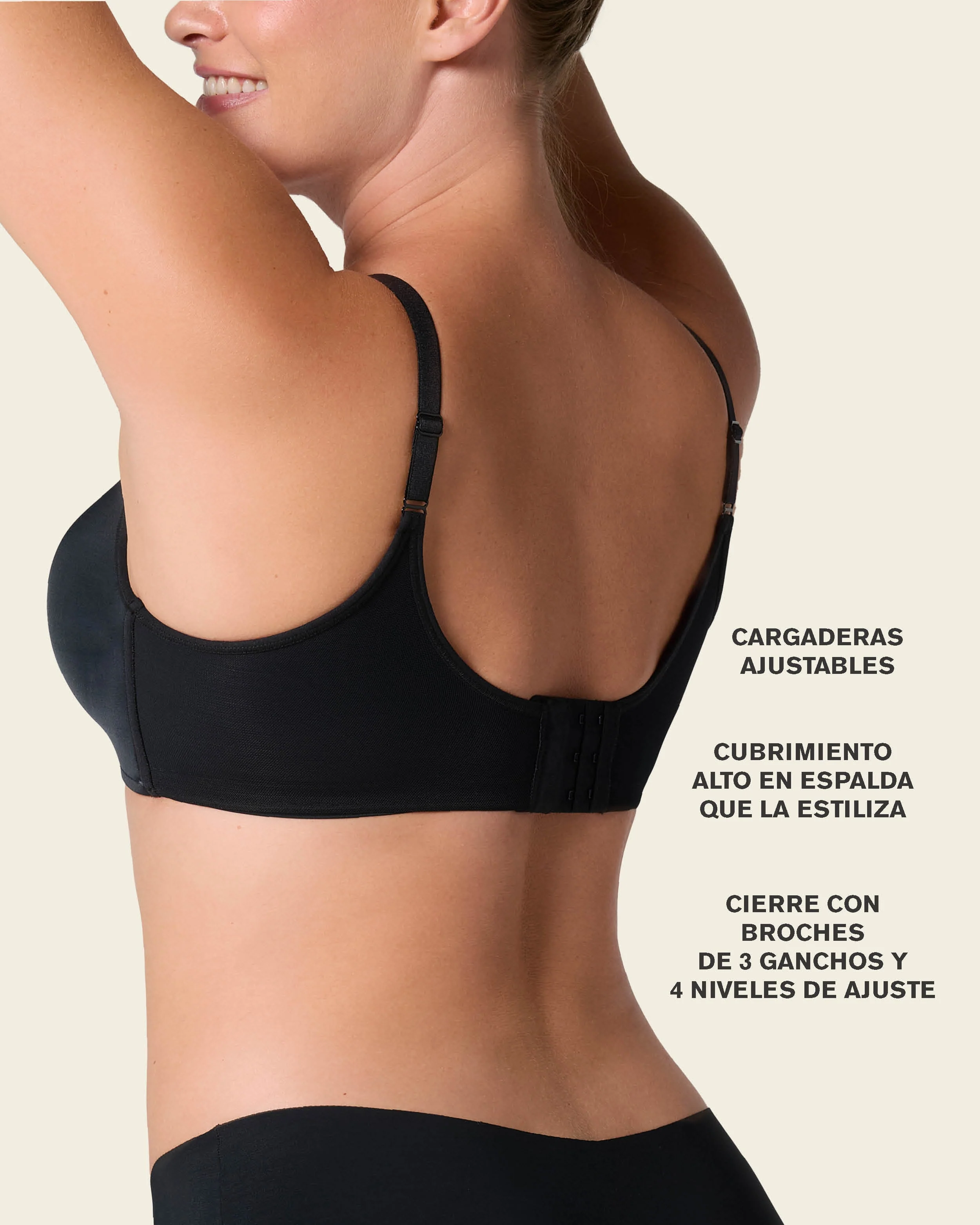 Brasier sin arco de realce alto incorporado Magical Bra - Image 7