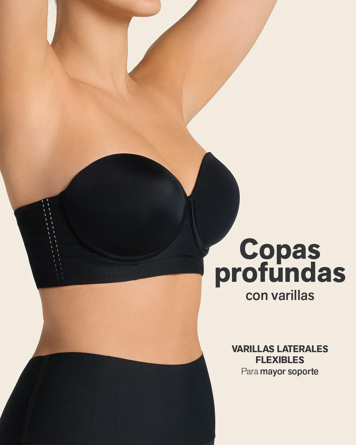 Brasier tipo bustier Support Strapless - Image 13