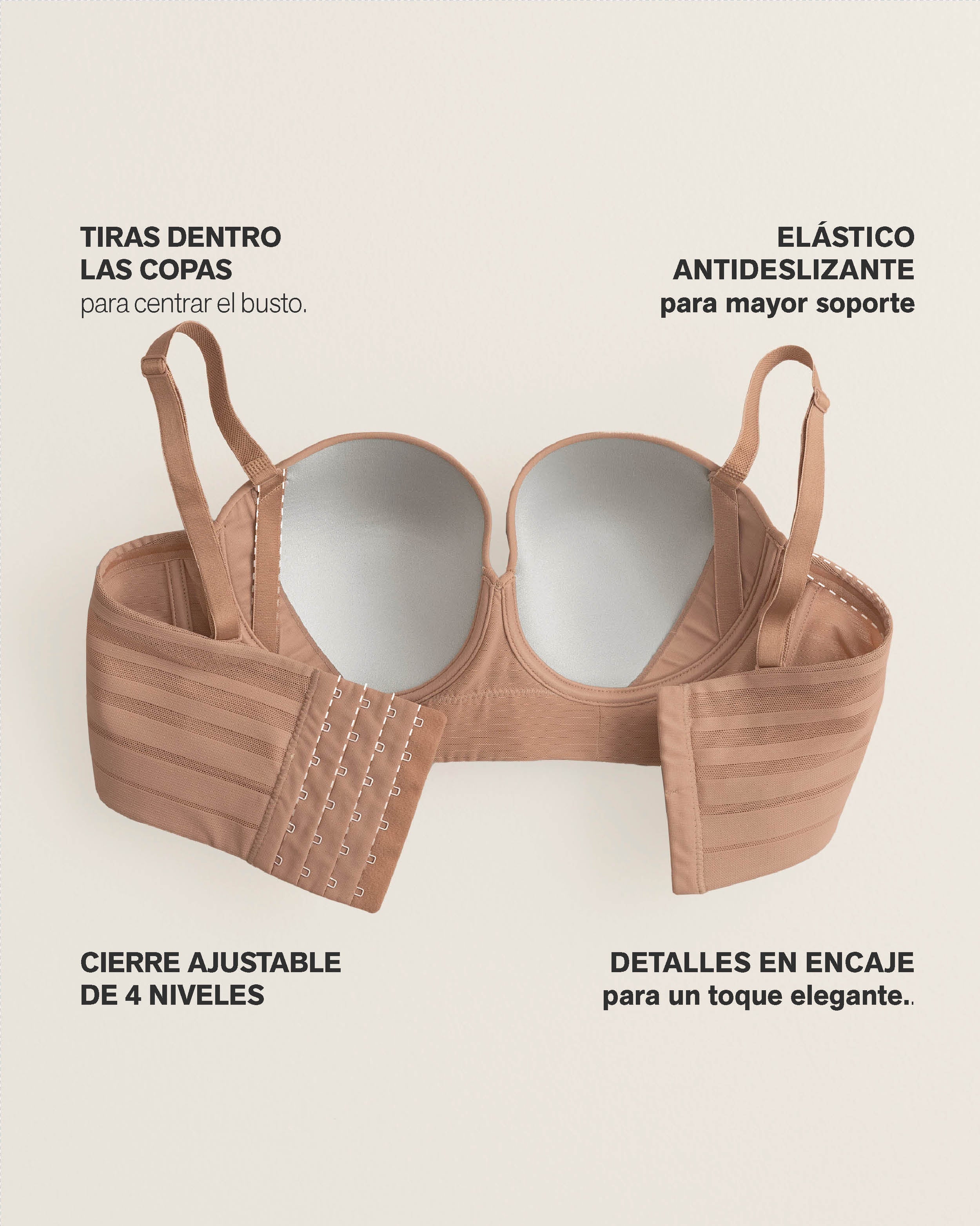 Brasier tipo bustier Support Strapless - Image 5