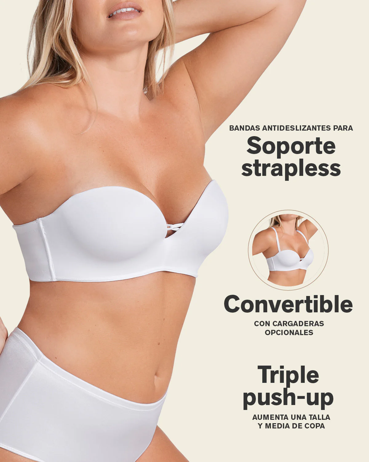 Brasier WOW de triple realce ideal como strapless - Image 19