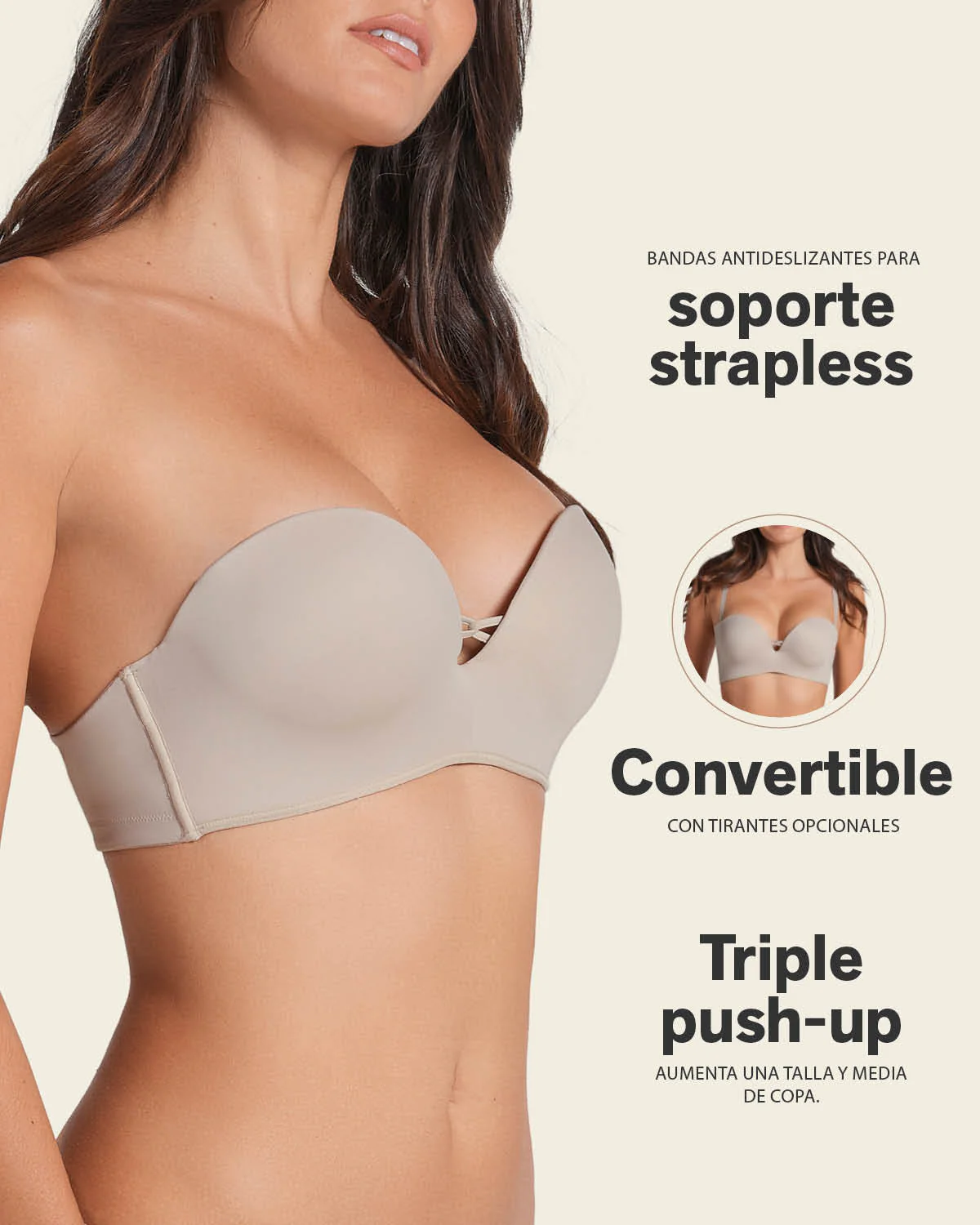 Brasier WOW de triple realce ideal como strapless - Image 32