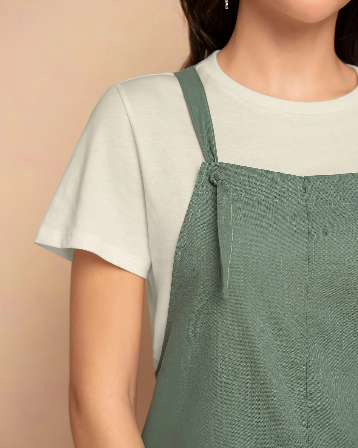 Enterizo corto con bolsillos de parche - Image 4