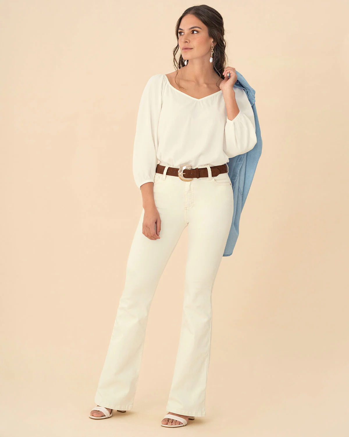 Jean levanta glúteos bota flare - Image 4