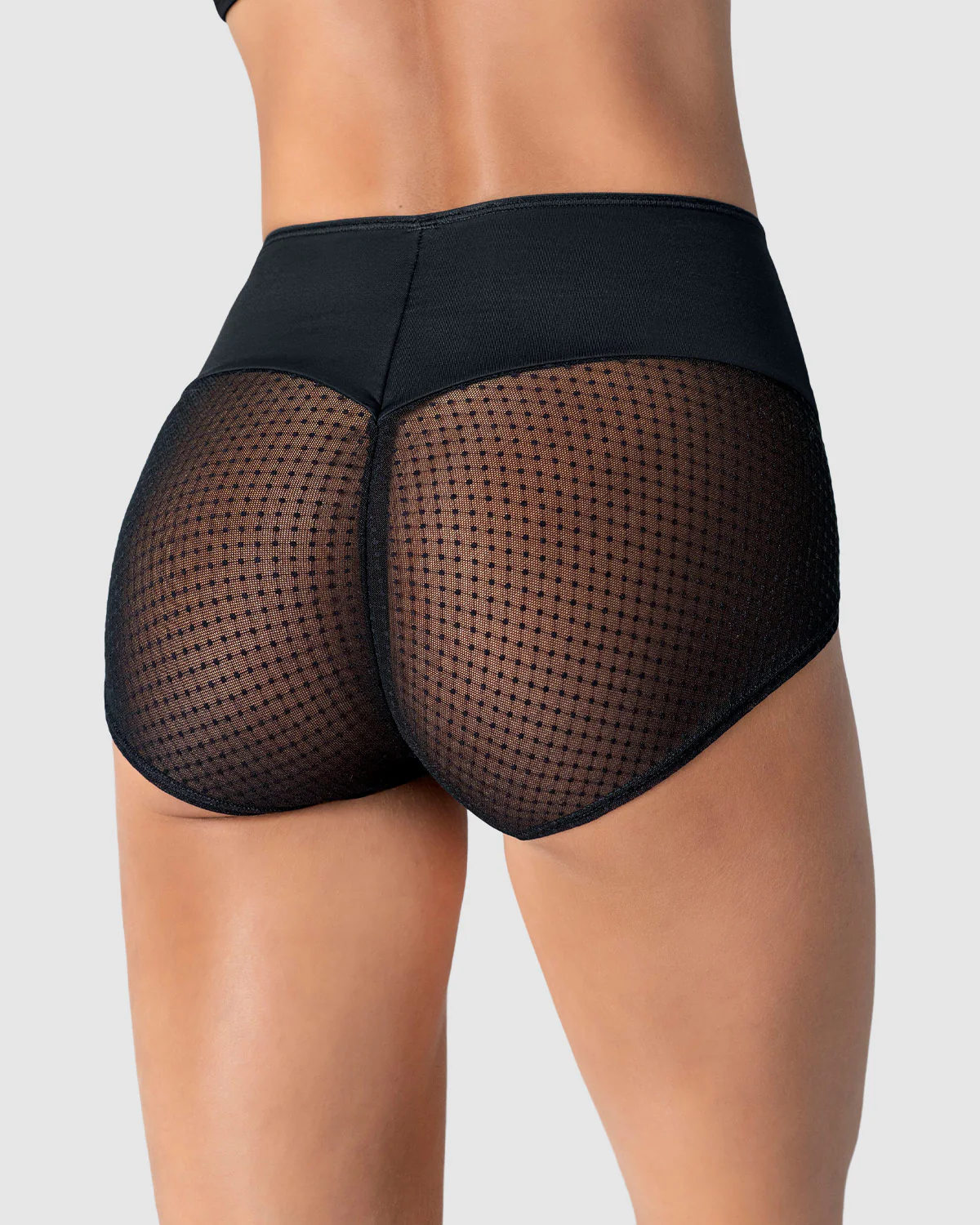 Panty clásico de control fuerte en abdomen, glúteos en tul - Image 6