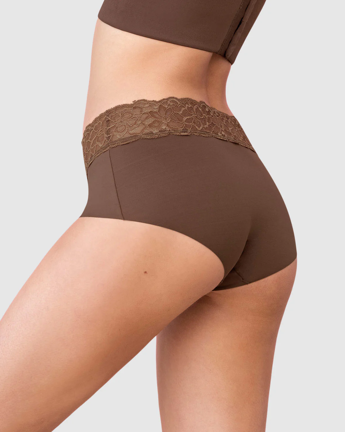 Panty hípster en tela ultraliviana con franja de encaje - Image 19