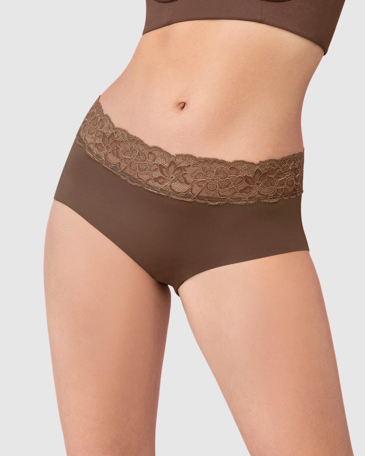 Panty hípster en tela ultraliviana con franja de encaje - Image 20