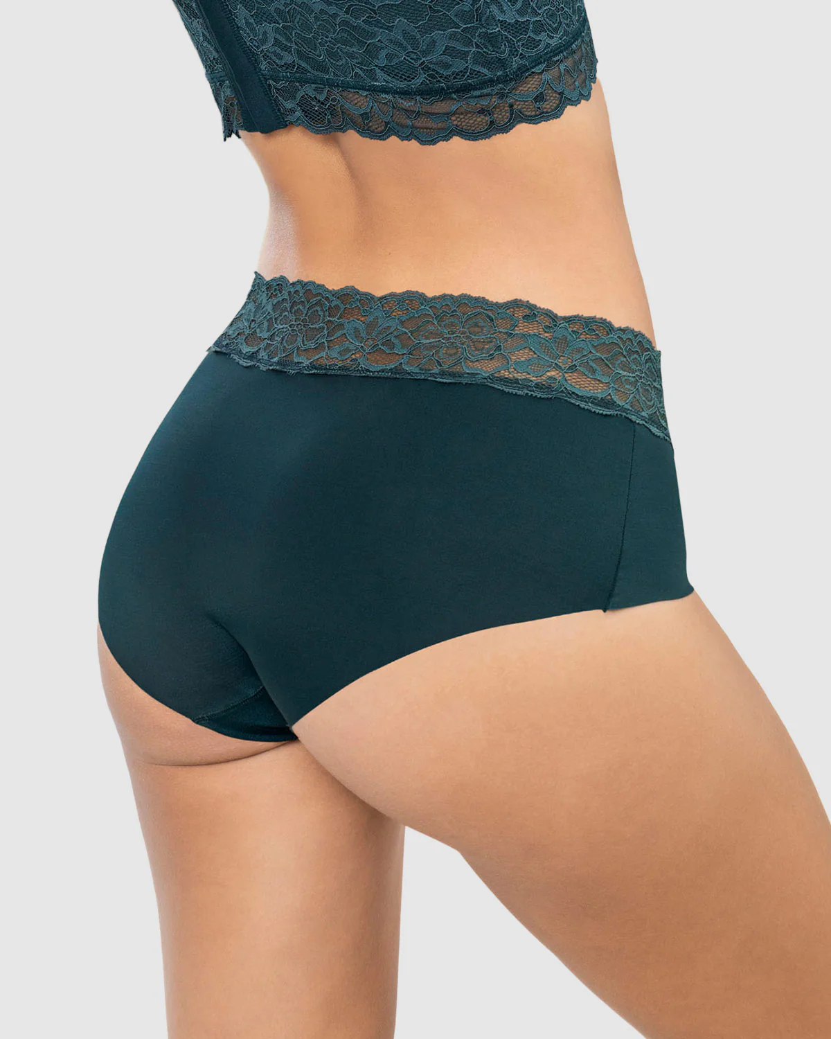 Panty hípster en tela ultraliviana con franja de encaje - Image 25