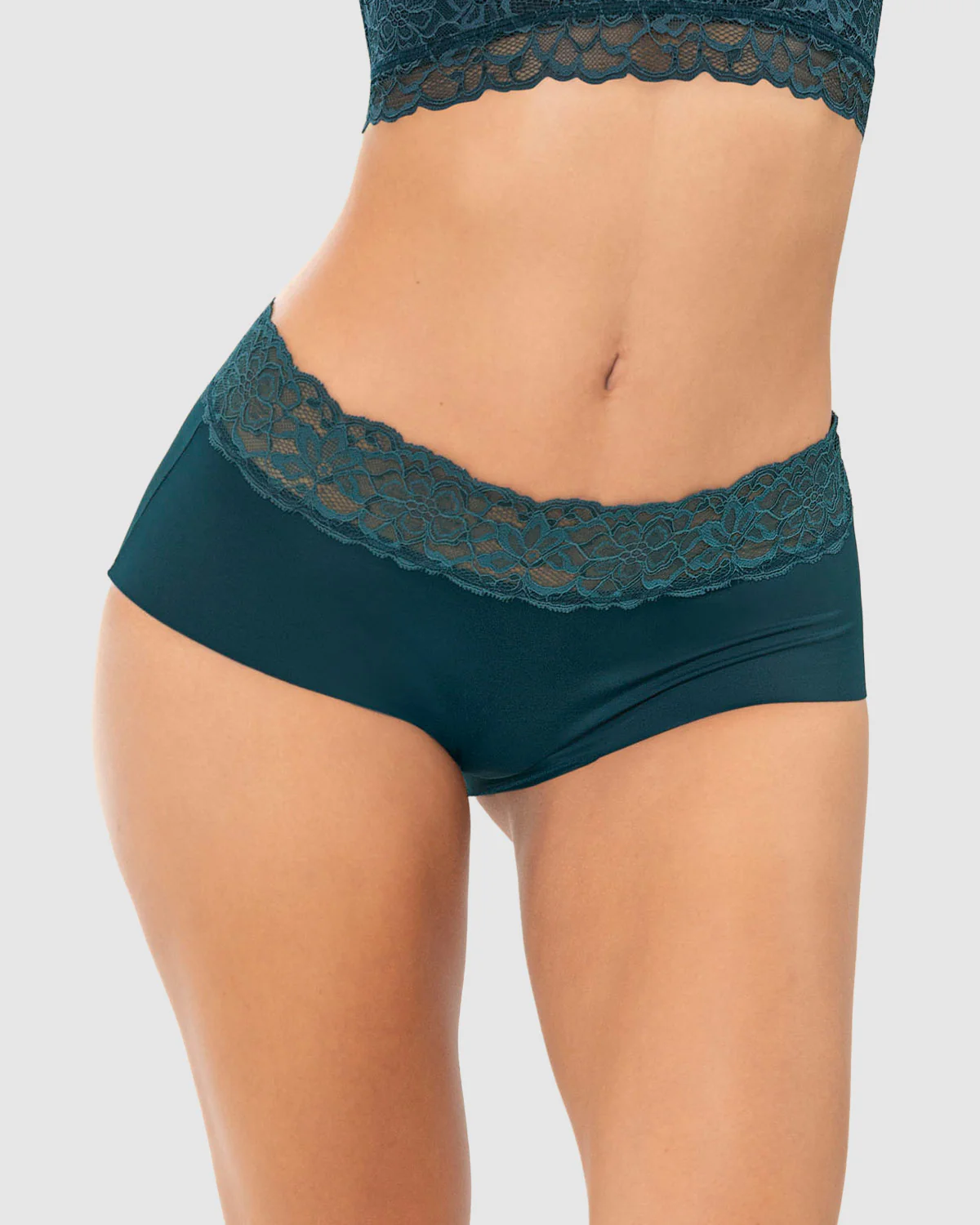 Panty hípster en tela ultraliviana con franja de encaje - Image 26