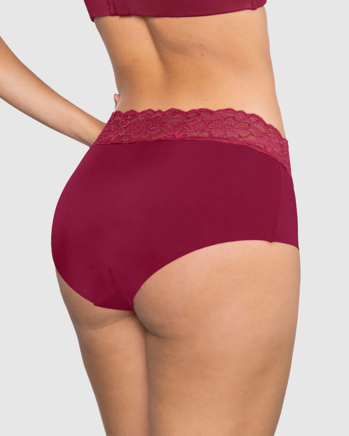 Panty hípster en tela ultraliviana con franja de encaje - Image 31