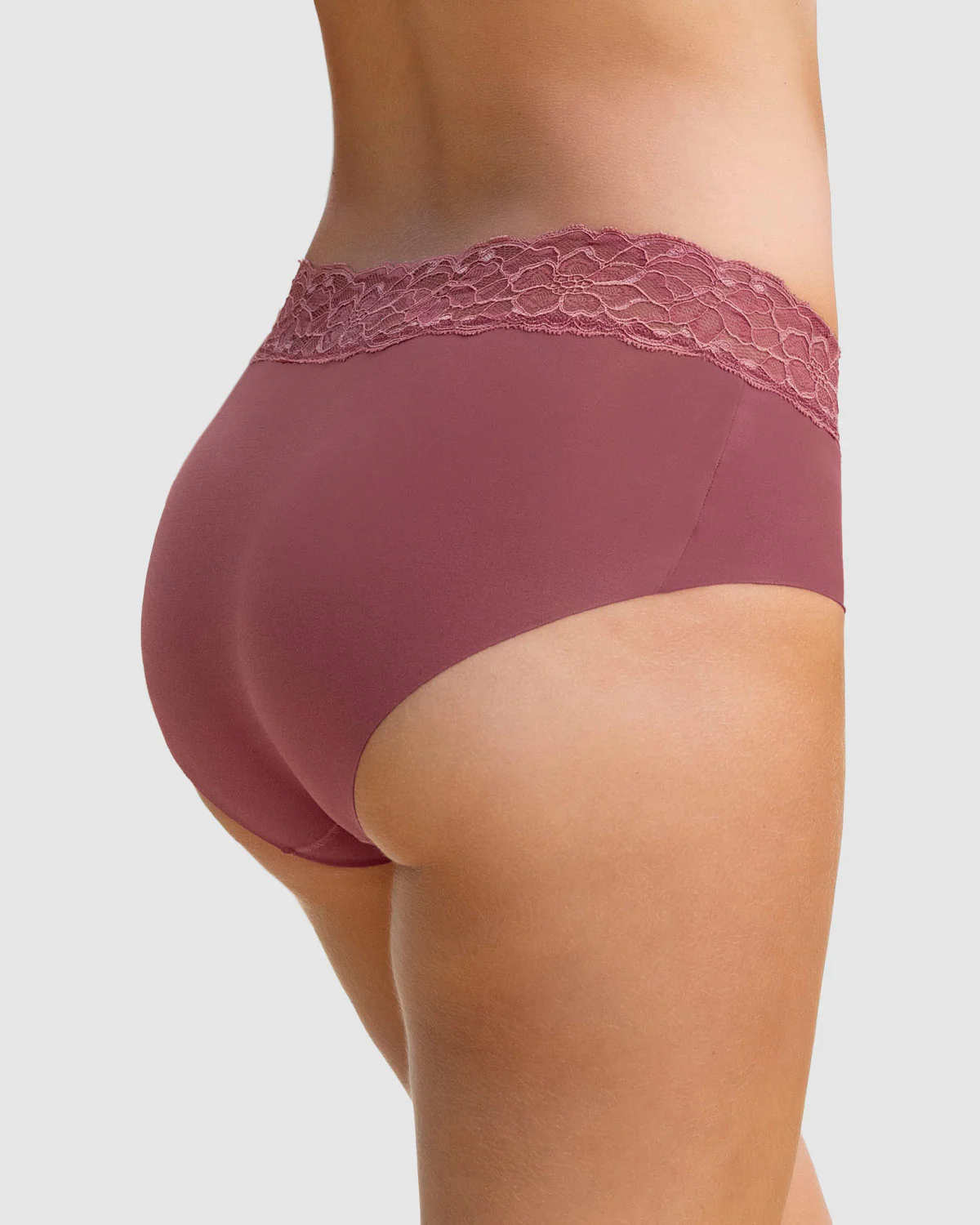 Panty hípster en tela ultraliviana con franja de encaje - Image 51