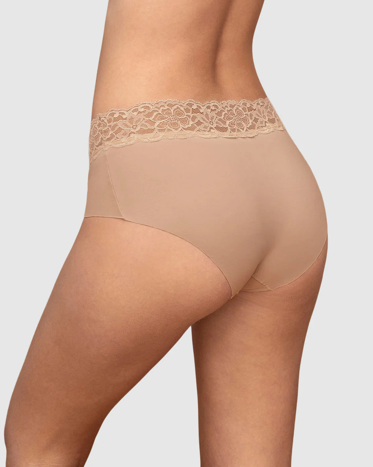 Panty hípster en tela ultraliviana con franja de encaje - Image 7