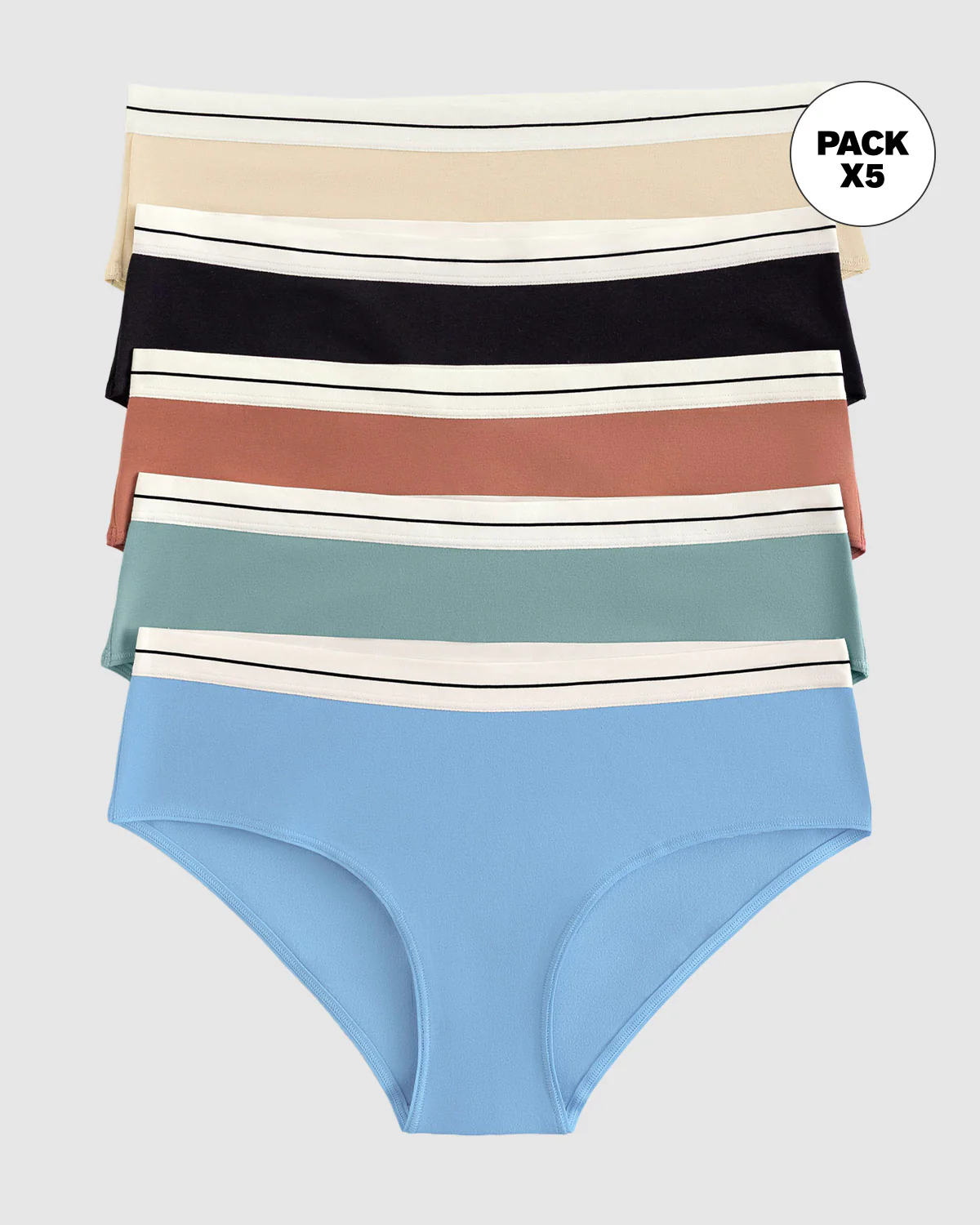Paquete x 5 panties estilo hípster - Image 12