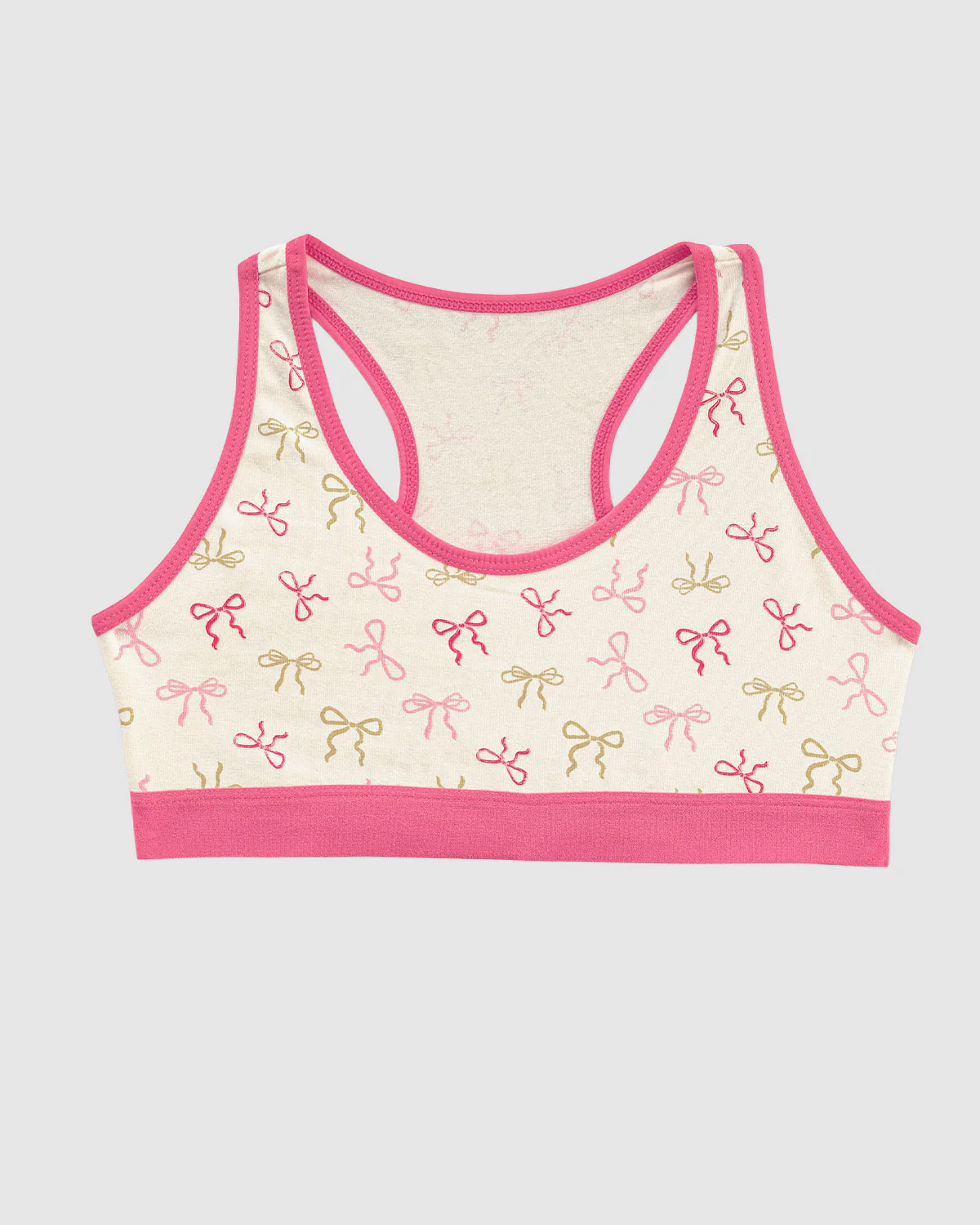 Top con espalda deportiva elaborado en algodón para niña - Image 3